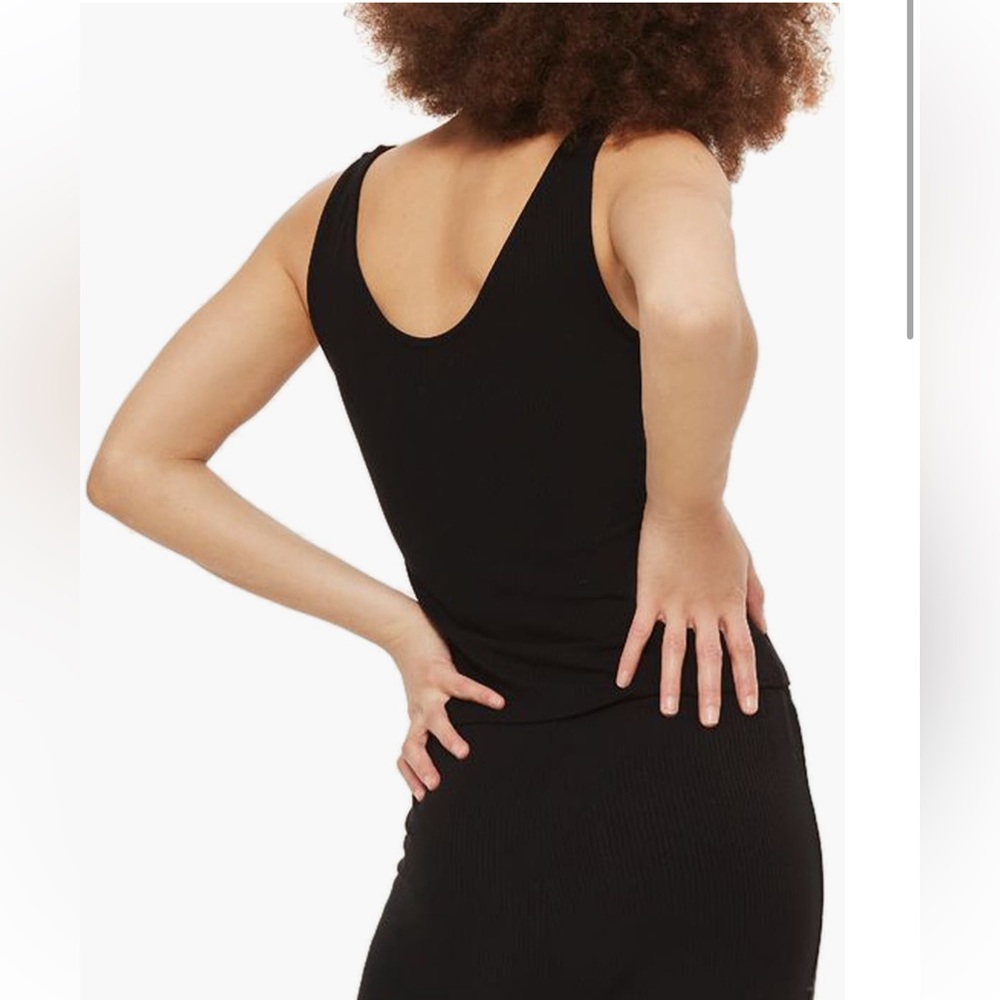 Topshop Ribbed Tank Top - Picture 2 of 3